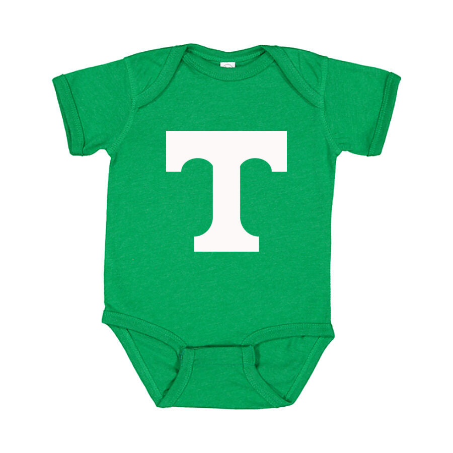 Tennessee Volunteers White Logo Baby Romper Onesie - Green