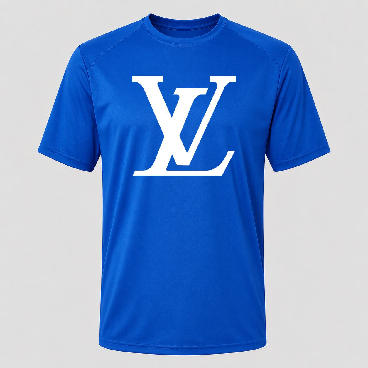 Men's Louis Vuitton White Performance T-Shirt - Royal Blue