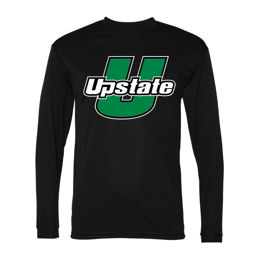 Men's USC Upstate Spartans Polyester Long Sleeve T-Shirt - Black