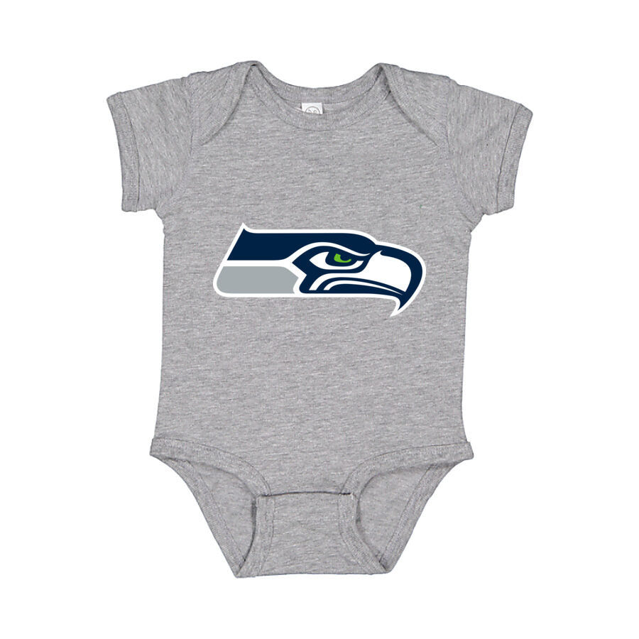 Seattle Seahawks Baby Romper Onesie - Gray