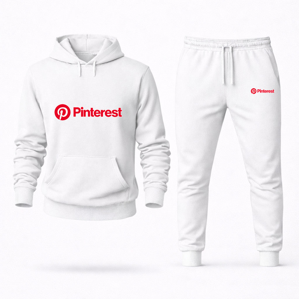 Pinterest Hoodie and Joggers Set - White