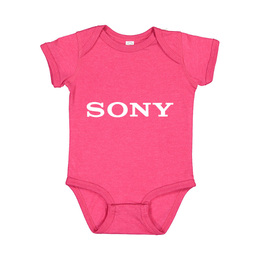 Sony White Logo Baby Romper Onesie - Pink