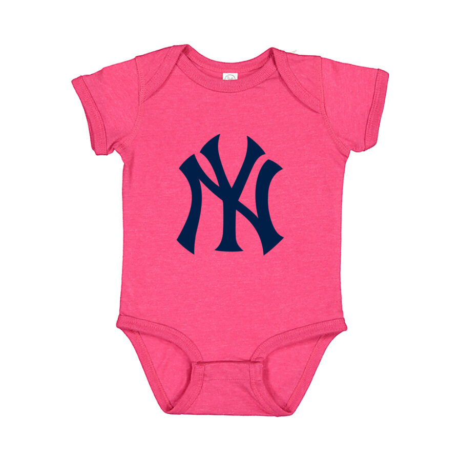 New York Yankees Baby Romper Onesie - Pink