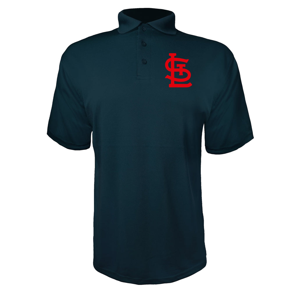 St. Louis Cardinals Navy polyester polo