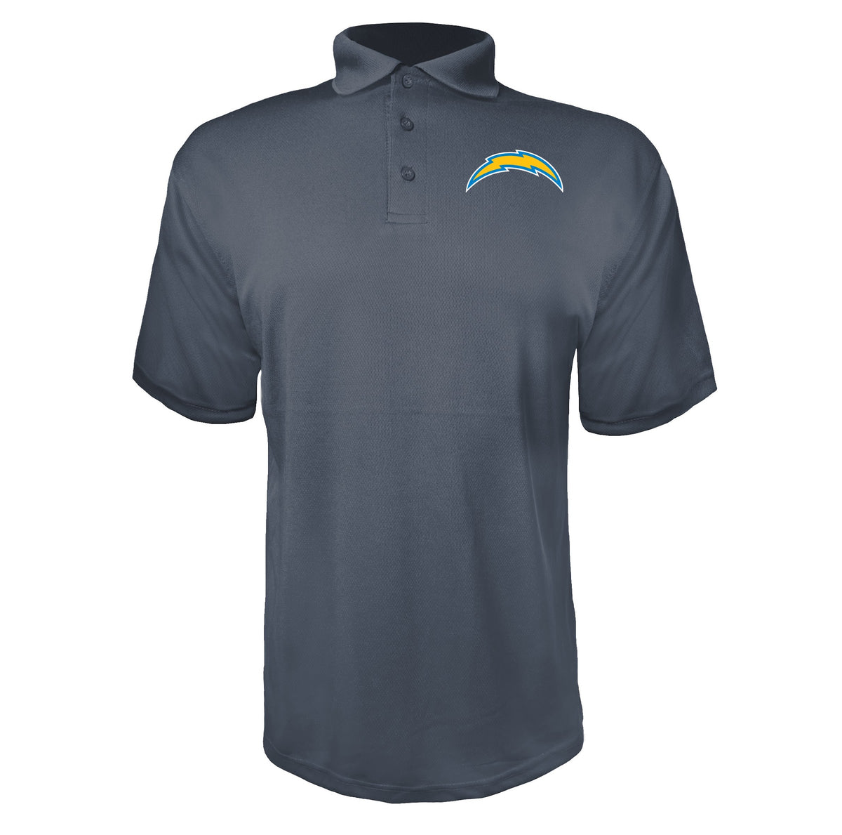 Los Angeles Chargers Charcoal polyester polo