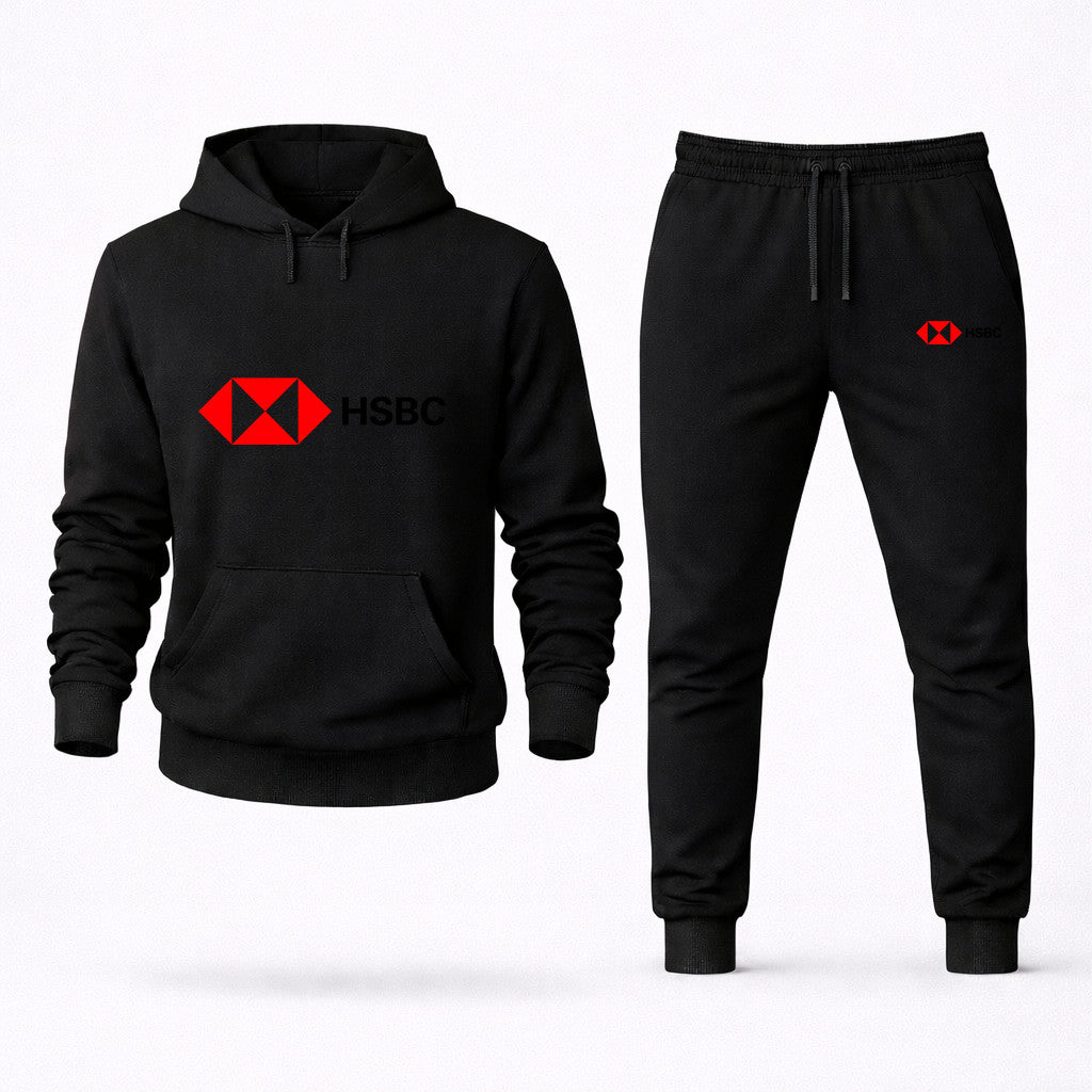 HSBC Hoodie and Joggers Set - Black