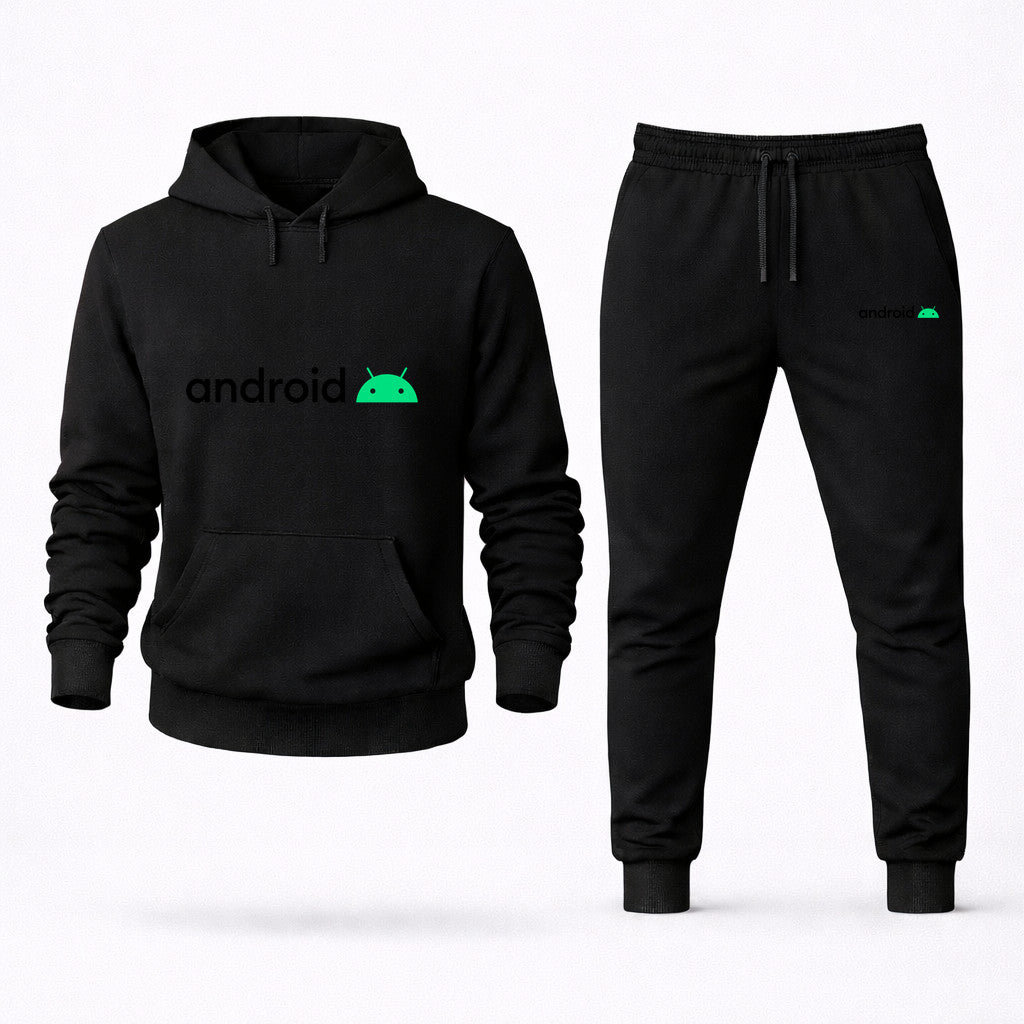 Android Hoodie and Joggers Set - Black