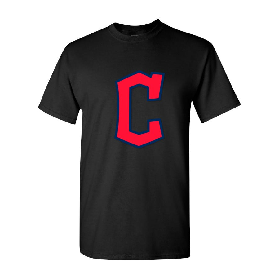 Men's Cleveland Guardians Cotton T-Shirt - Black