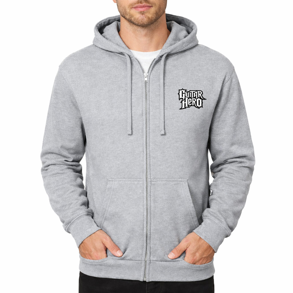Guitar hero Zipper Hoodie - Grey