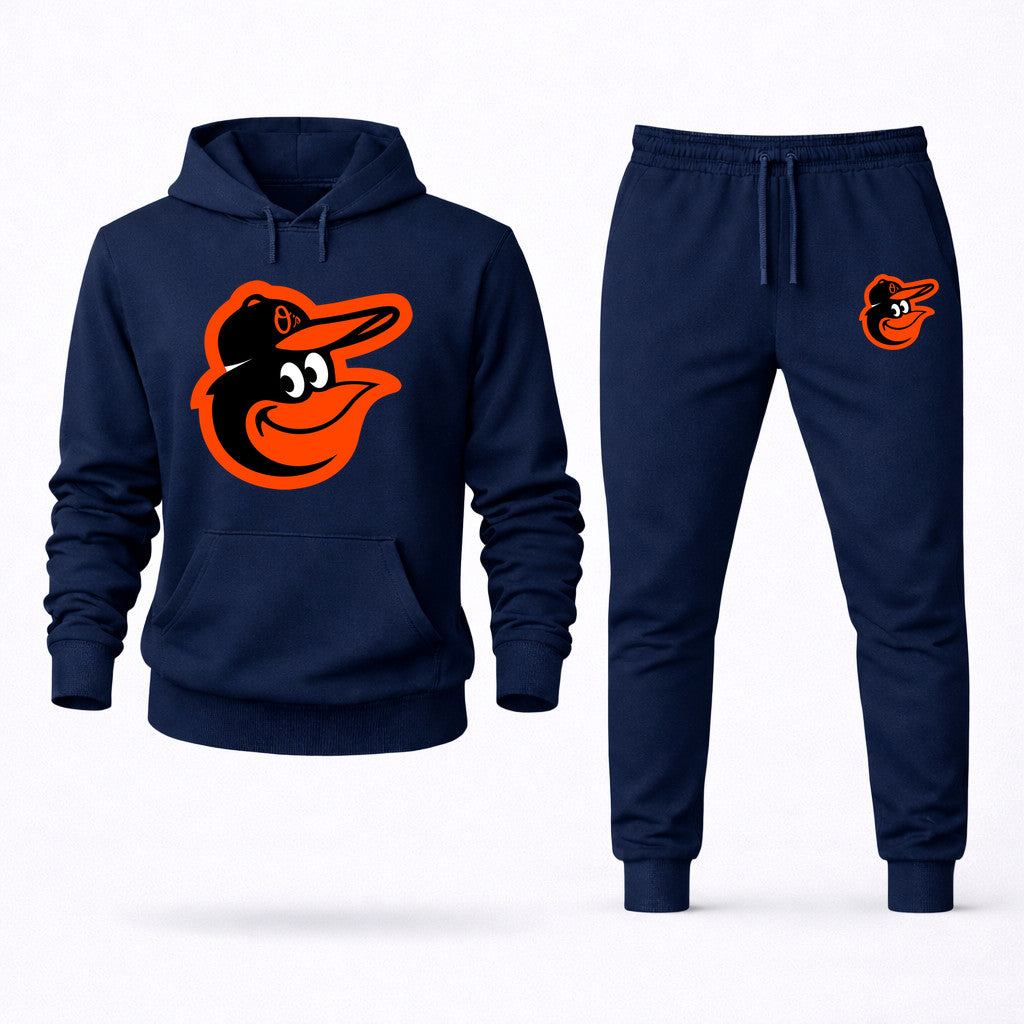 Baltimore Orioles Hoodie and Joggers Set - Navy