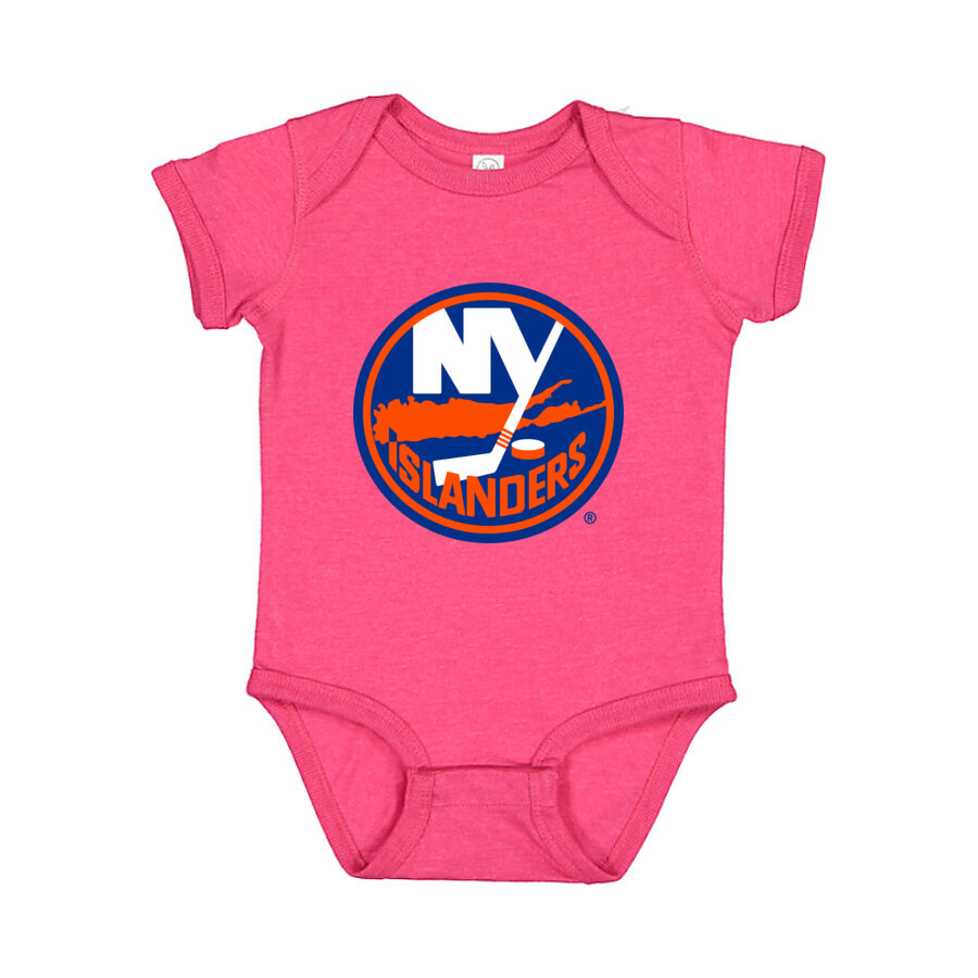 New York Islanders Baby Romper Onesie - Pink
