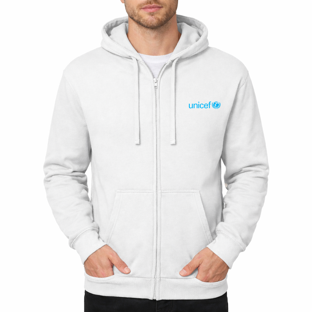 UNICEF Zipper Hoodie - White