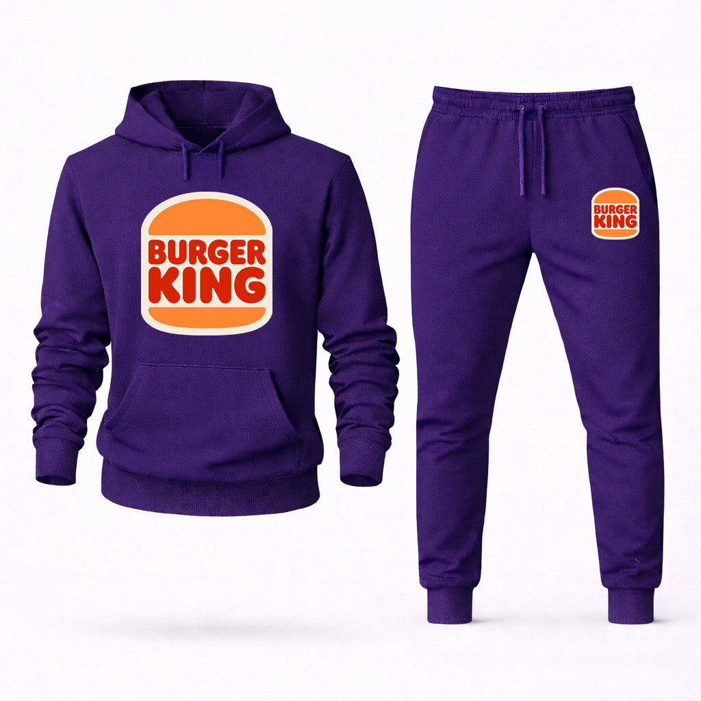 Burger King Hoodie and Joggers Set - Purple