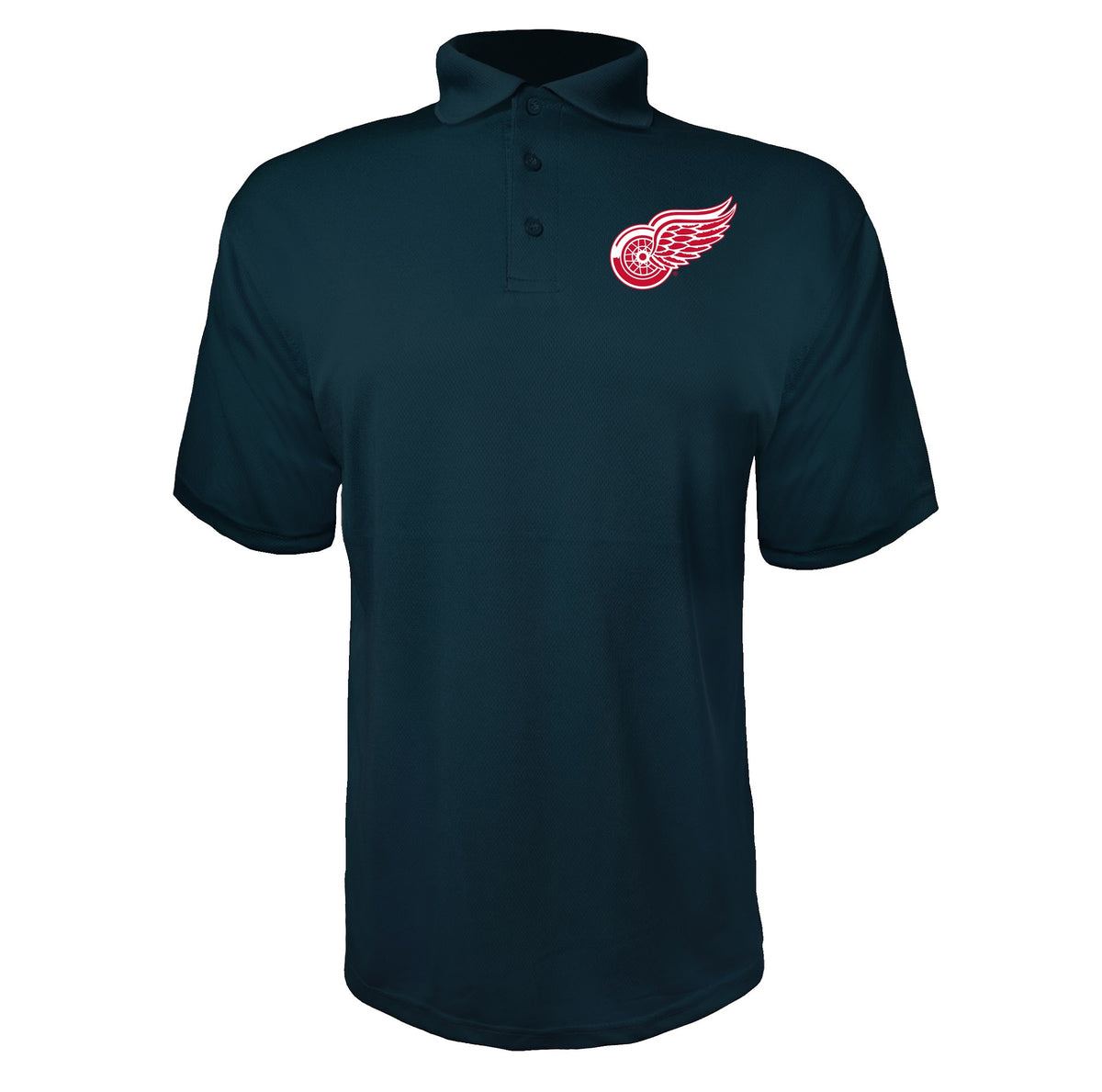 Detroit Red Wings Navy polyester polo