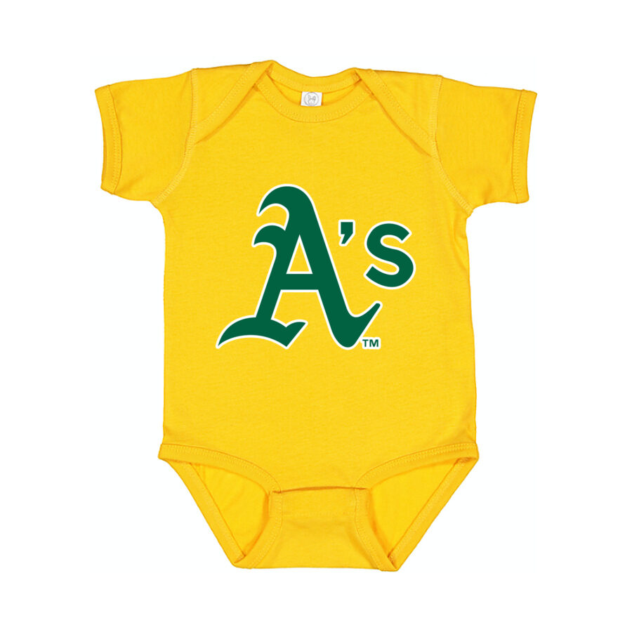 Oakland Athletics Baby Romper Onesie - Yellow