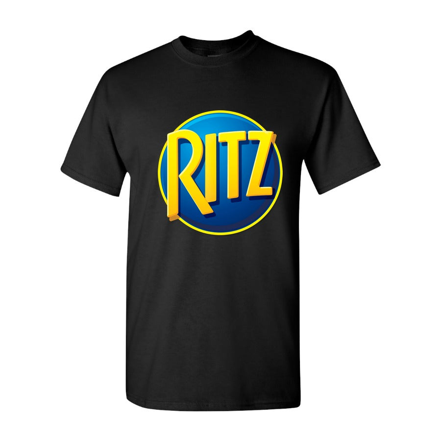 Men's Ritz Mondelez Logo food Cotton T-Shirt - Black