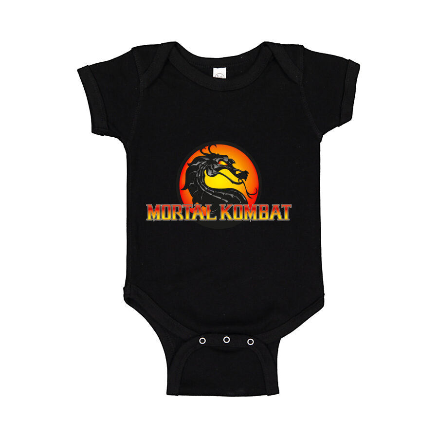 Mortal Kombat Baby Romper Onesie - Black