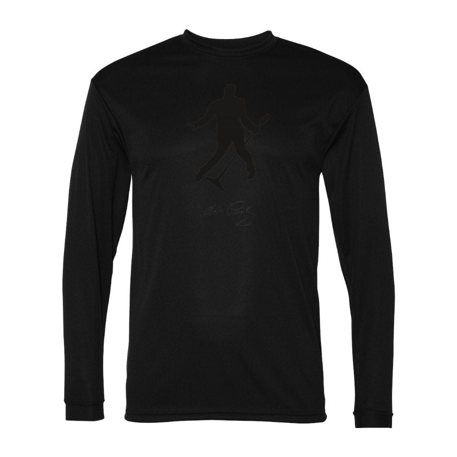 Men's Elvis Presley Polyester Long Sleeve T-Shirt - Black