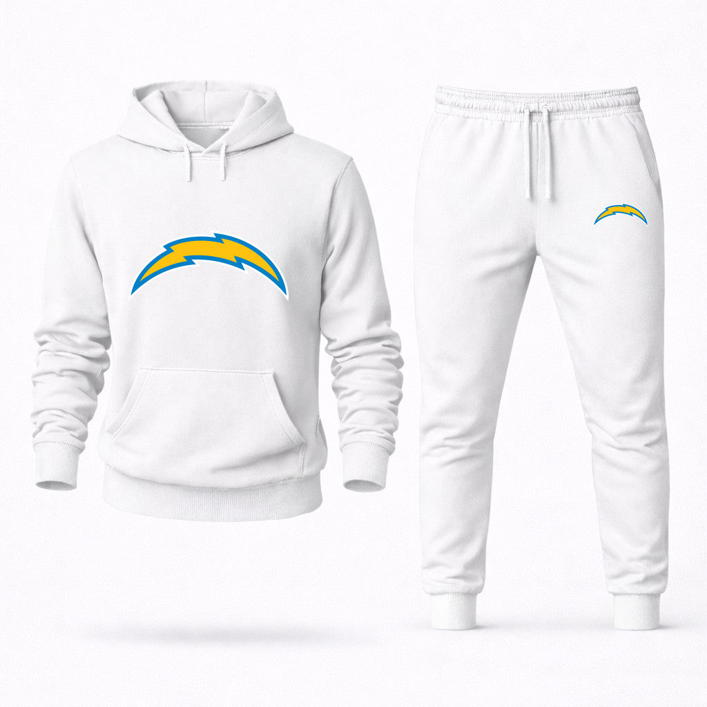Los Angeles Chargers Hoodie and Joggers Set - White