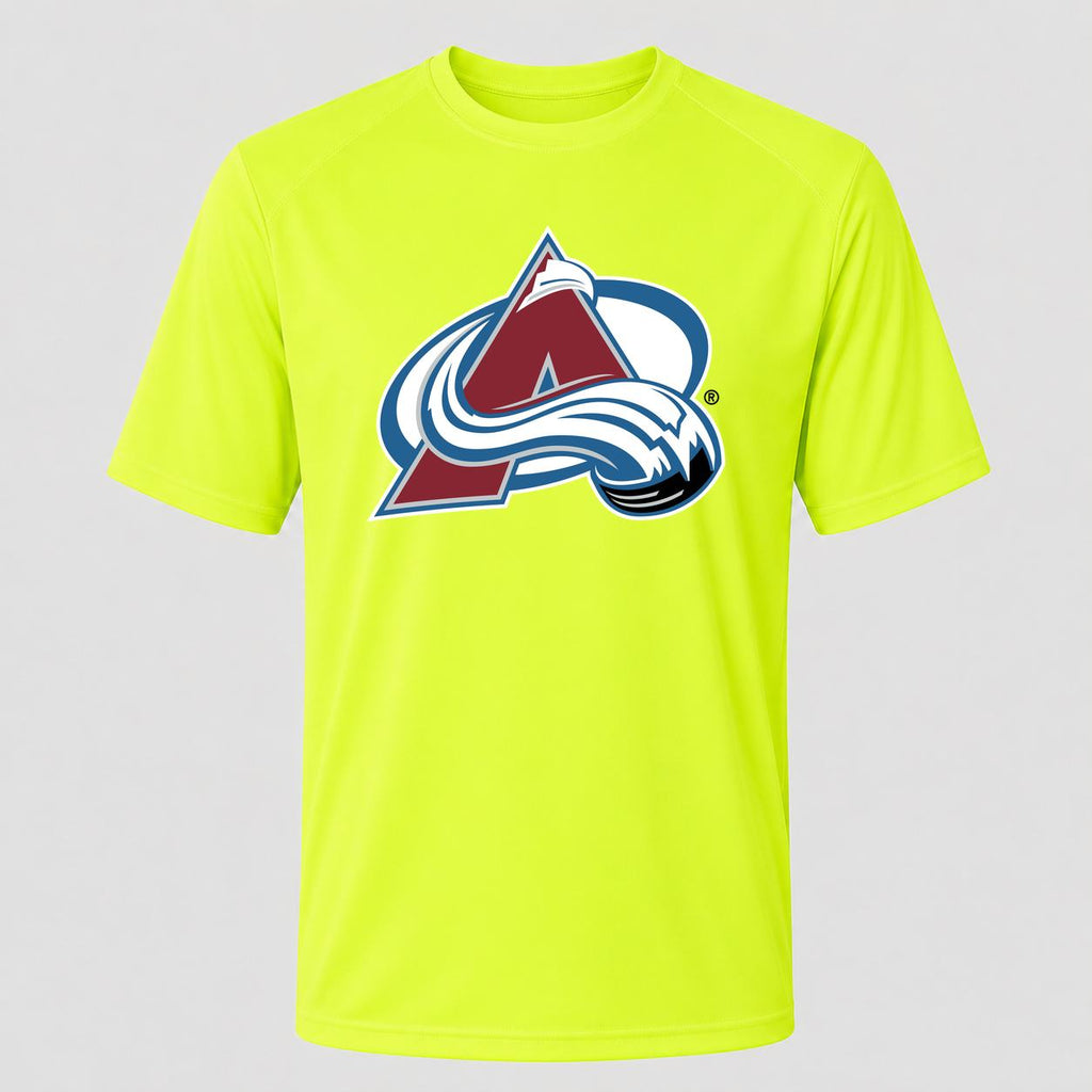 Men's Colorado Avalanche Performance T-Shirt - Safety Green