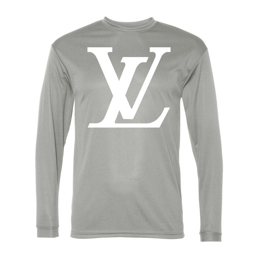 Men's Louis Vuitton white Polyester Long Sleeve T-Shirt - Silver