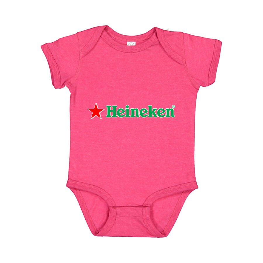 Heineken Baby Romper Onesie - Pink