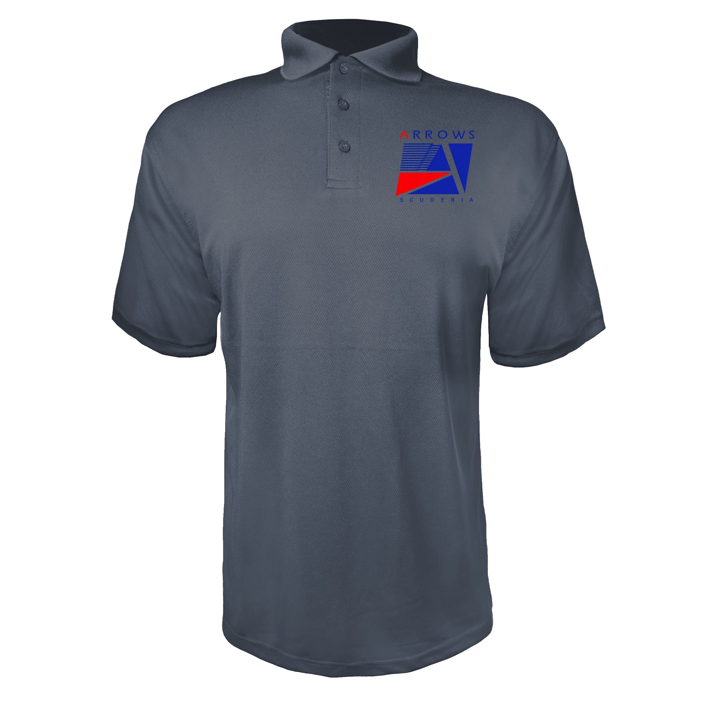 Arrows F1 Team Charcoal polyester polo