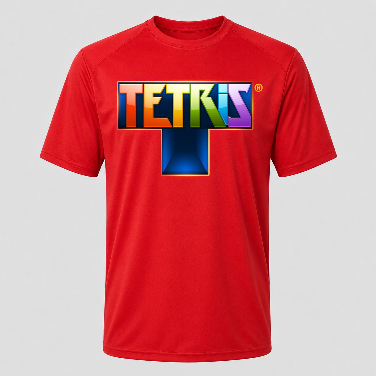 Men's Tetris Performance T-Shirt - Red