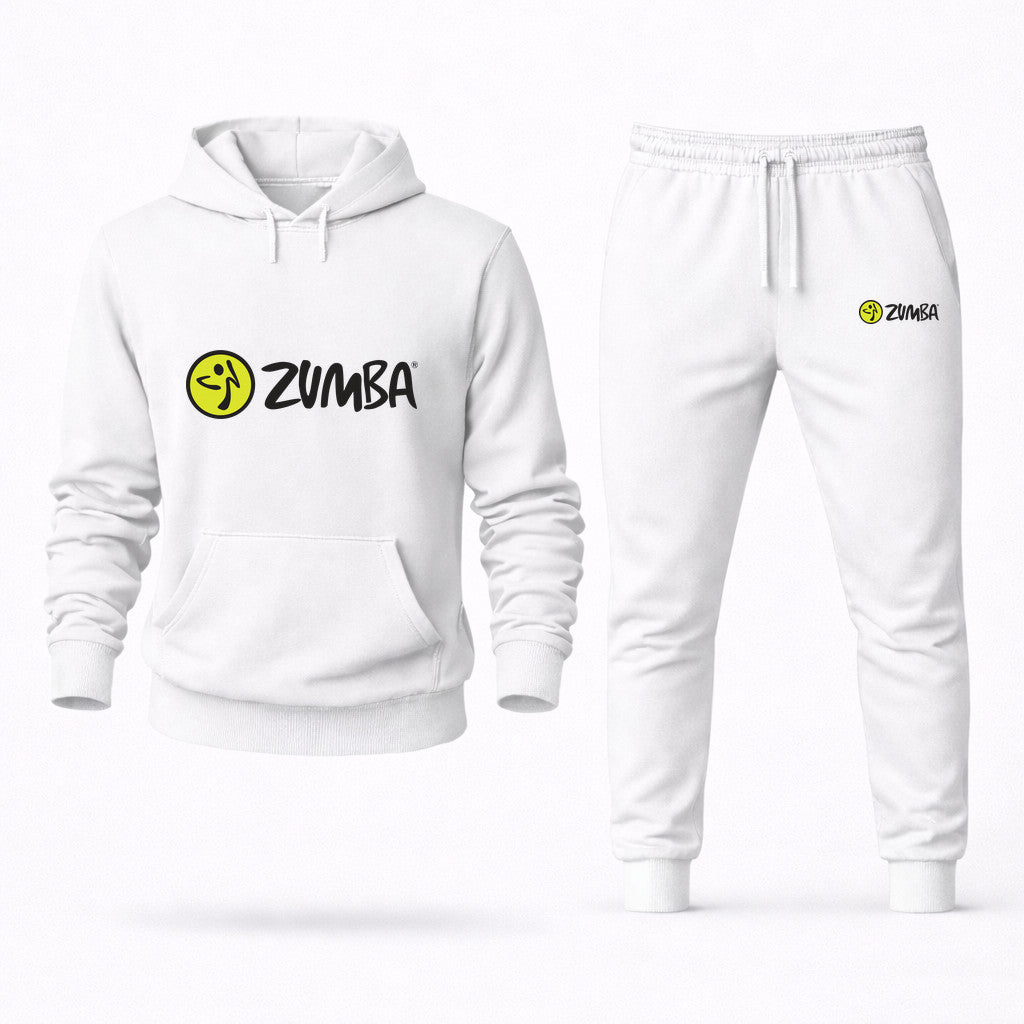Zumba Fitness Hoodie and Joggers Set - White