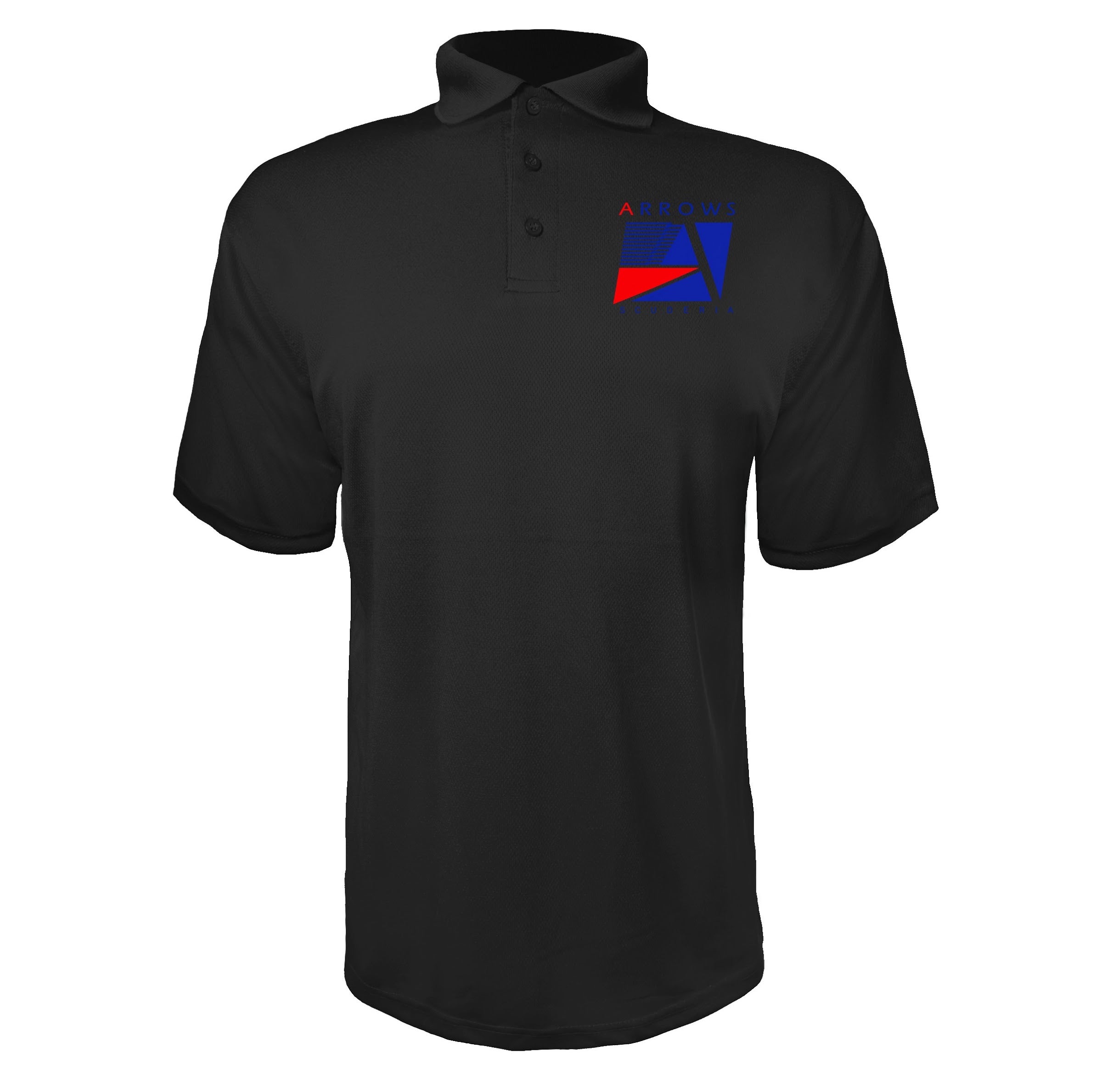 Arrows F1 Team Black polyester polo
