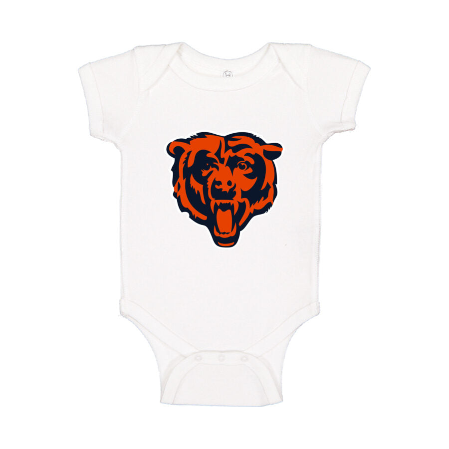Chicago Bears Baby Romper Onesie - White