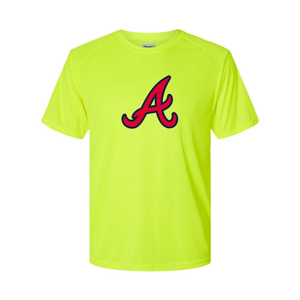 Atlanta Braves Polyester T-Shirt - Safety Green