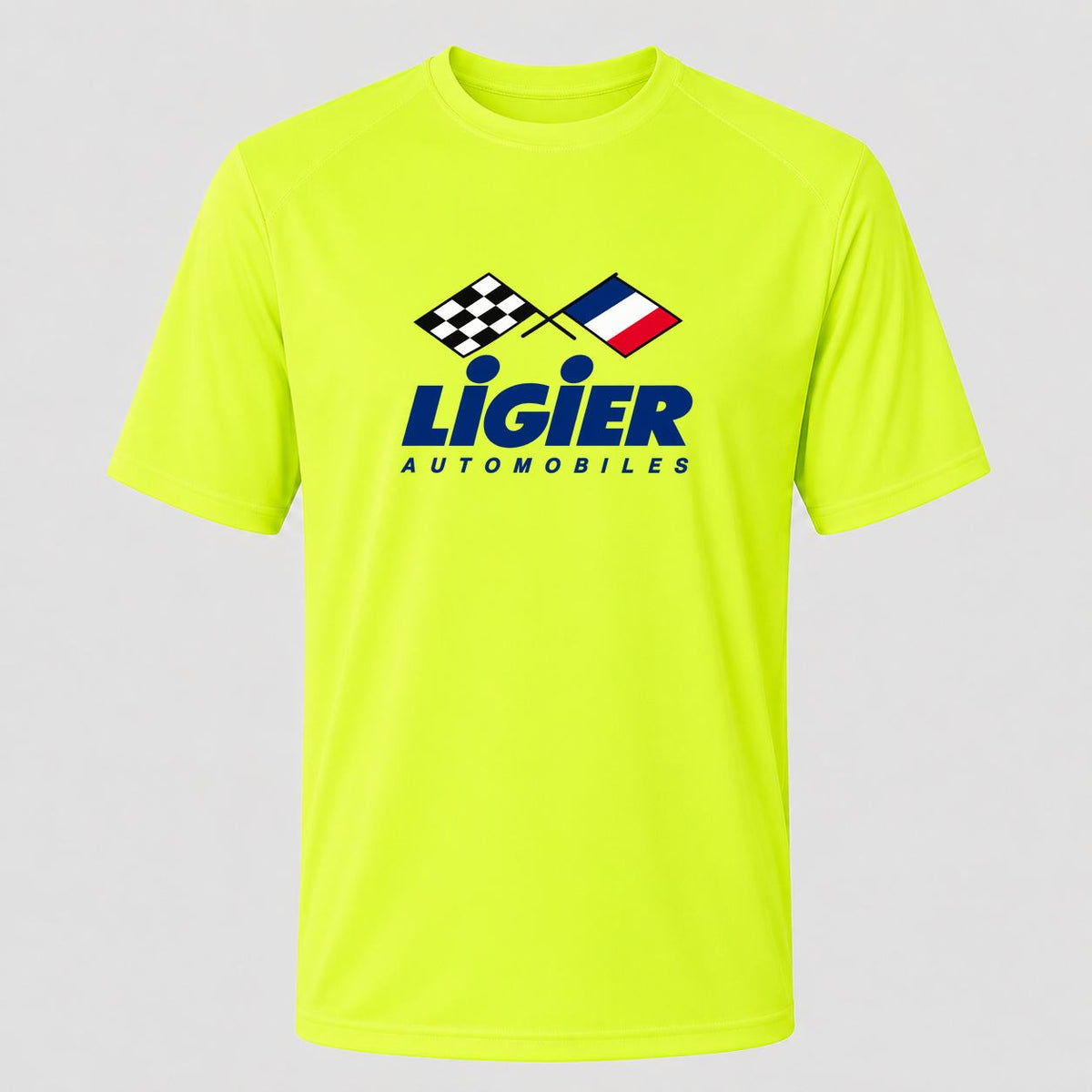 Men's Ligier Automobiles Performance T-Shirt - Safety Green