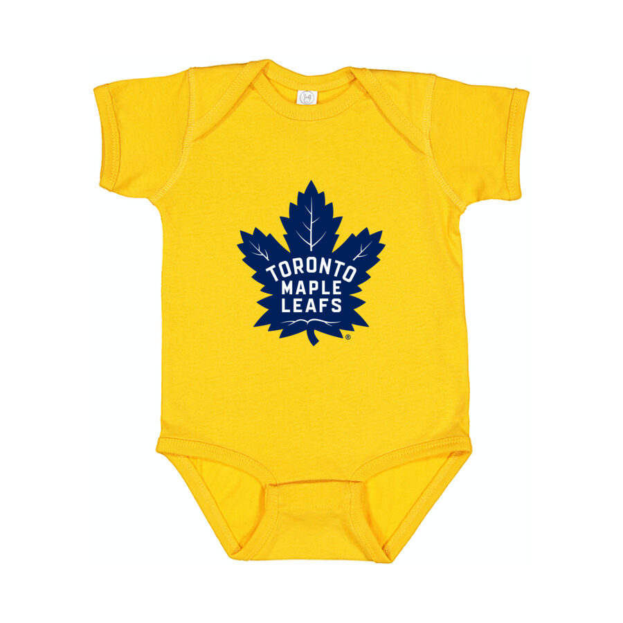 Toronto Maple Leafs Baby Romper Onesie - Yellow