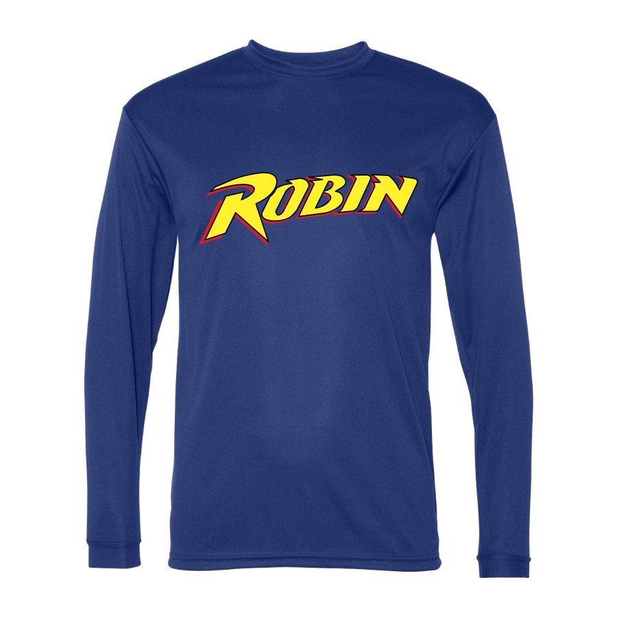 Men's Robin Polyester Long Sleeve T-Shirt - Royal Blue