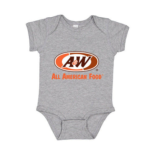 A&W Baby Romper Onesie - Gray