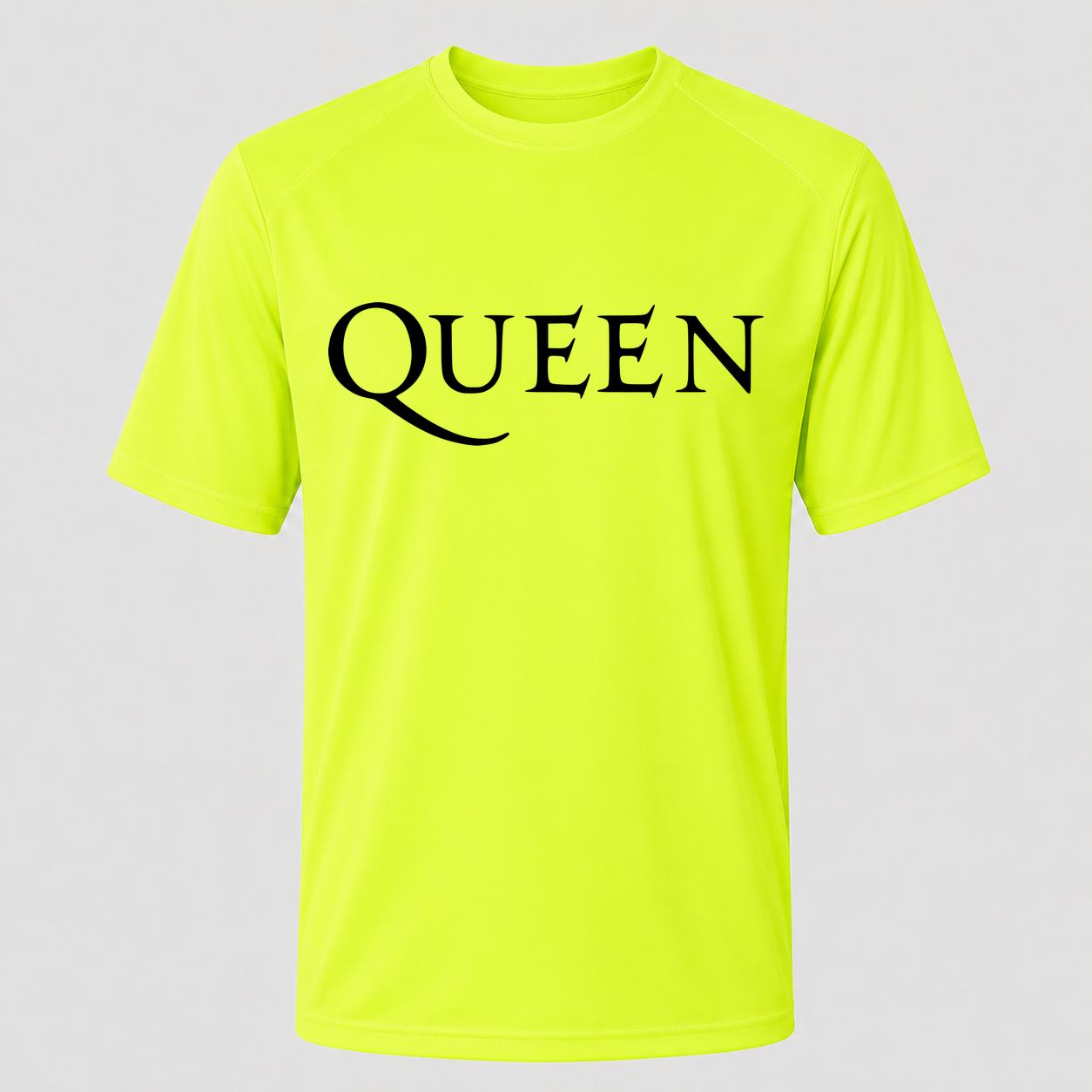 Men's Queen Performance T-Shirt - Safety Green