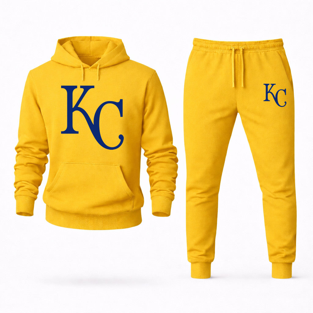 Kansas City Royals Hoodie and Joggers Set - Yellow