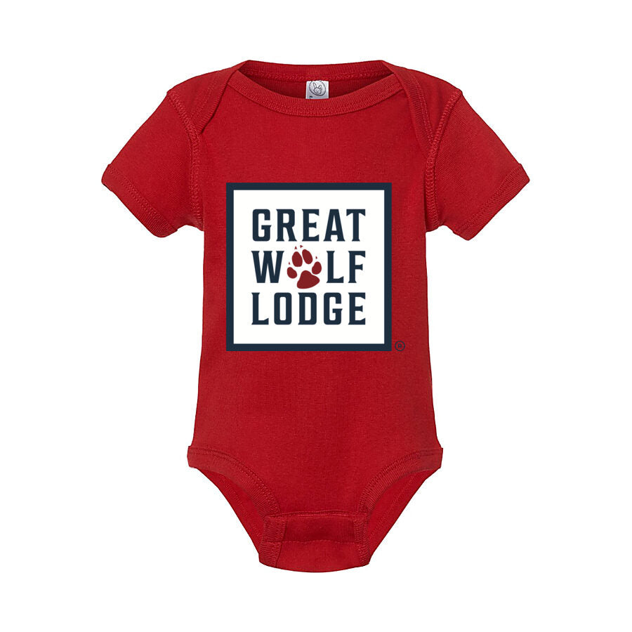 Great Wolf Lodge Baby Romper Onesie - Red