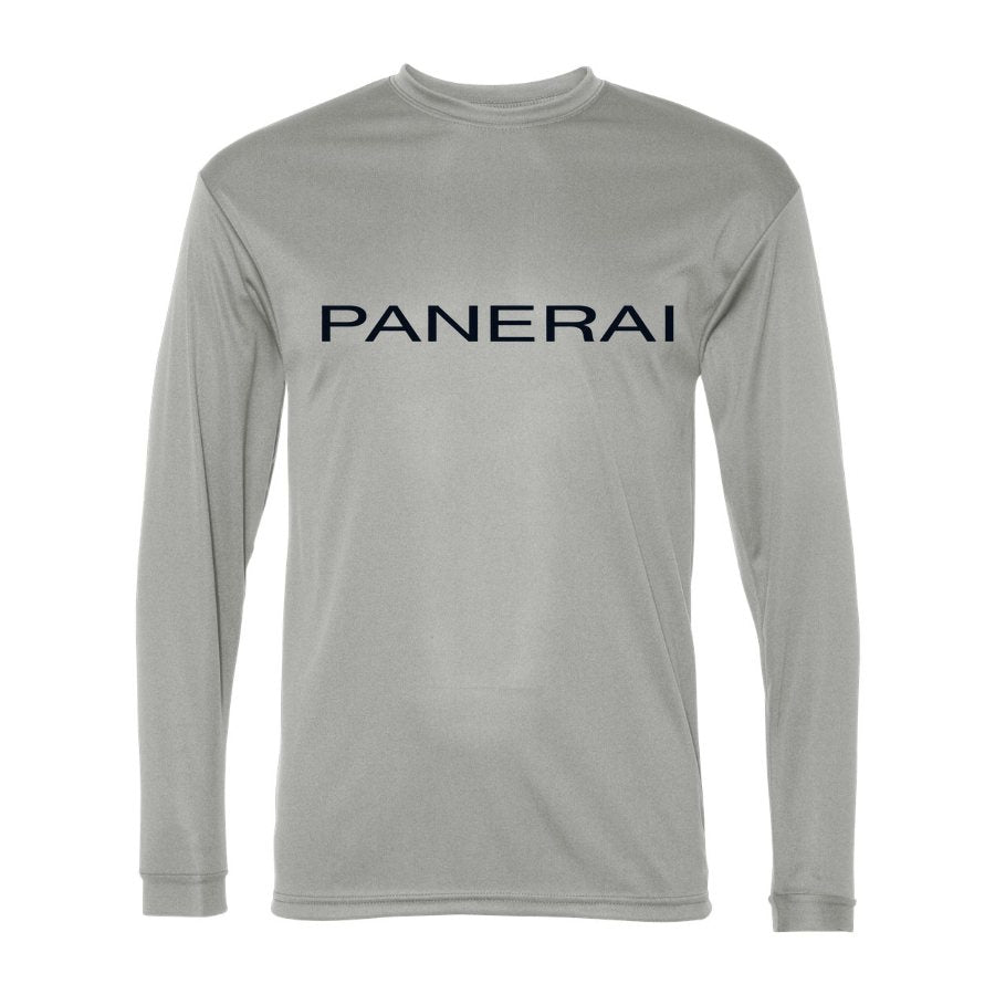 Men's Panerai Polyester Long Sleeve T-Shirt - Silver