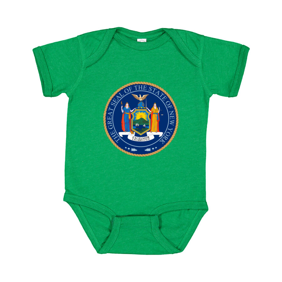 New York Baby Romper Onesie - Green