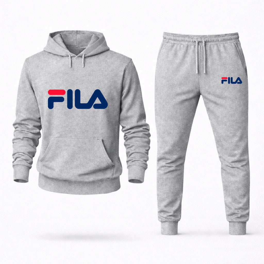 Fila Hoodie and Joggers Set - Grey
