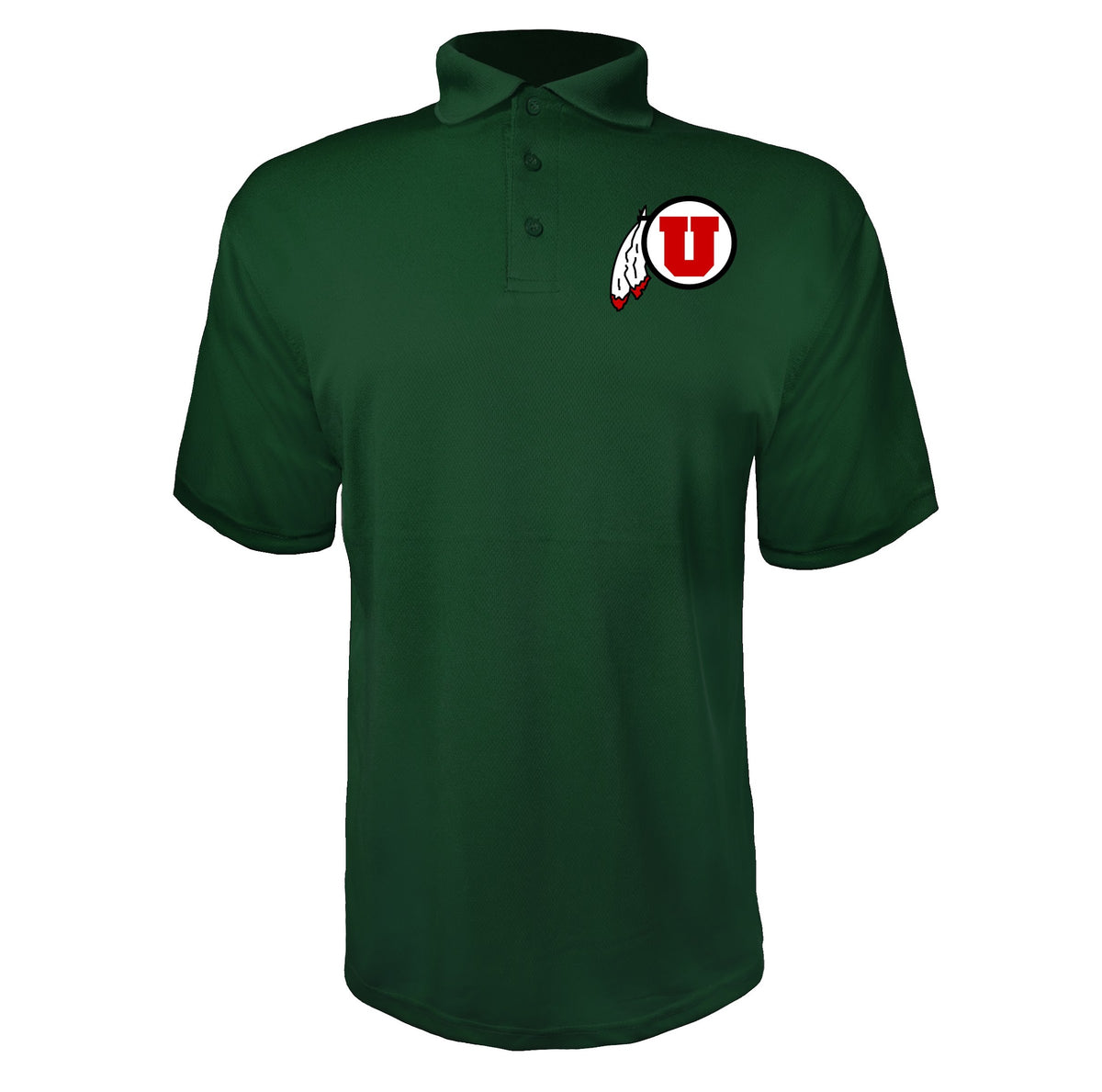 Utah Utes Green polyester polo