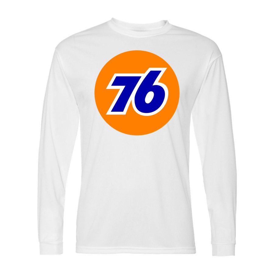 Men's 76 Polyester Long Sleeve T-Shirt - White
