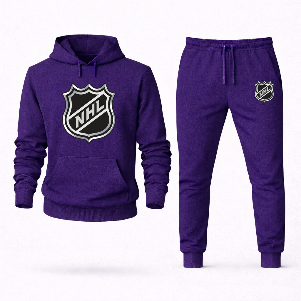 NHL Shield Hoodie and Joggers Set - Purple
