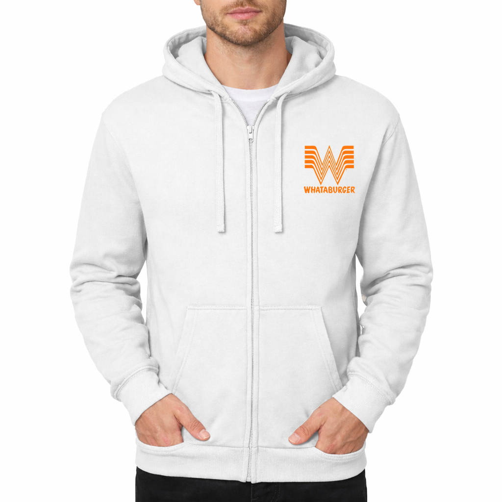 whataburger Zipper Hoodie - White