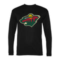 Men's Minnesota Wild Polyester Long Sleeve T-Shirt - Black