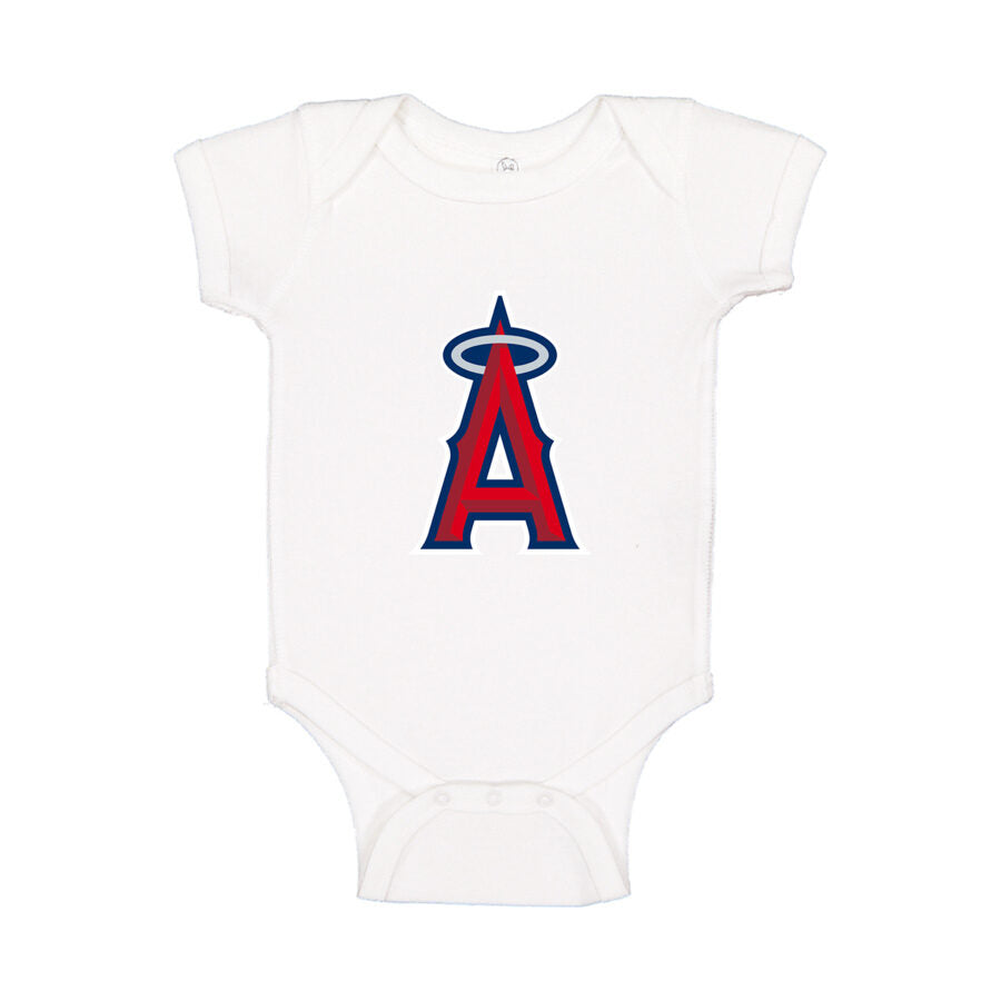Los Angeles Angels Baby Romper Onesie - White