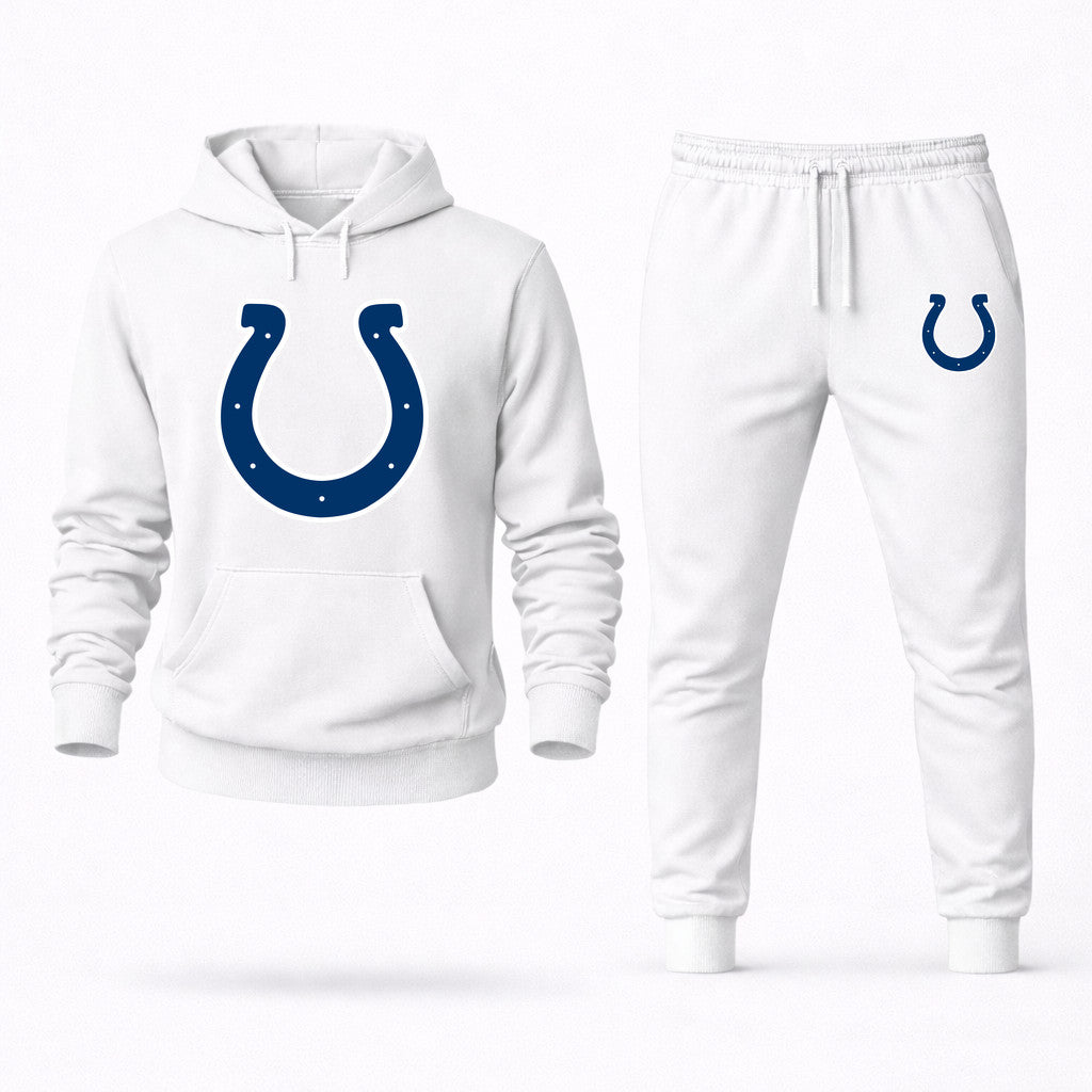 Indianapolis Colts Hoodie and Joggers Set - White