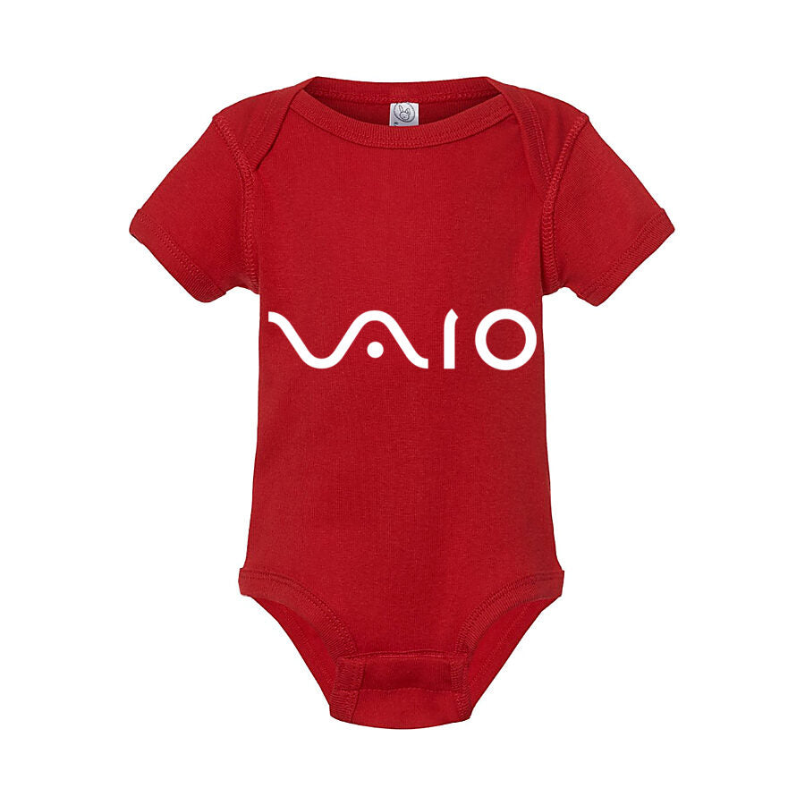 Sony VAIO White Logo Baby Romper Onesie - Red